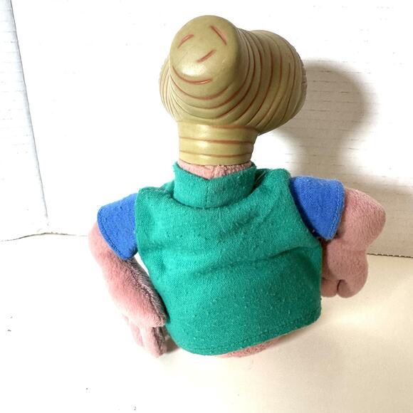 Vintage ET Extra Terrestrial 1997 Anu Plastic Head Plush Stuffed Toy 5" - Picture 4 of 5